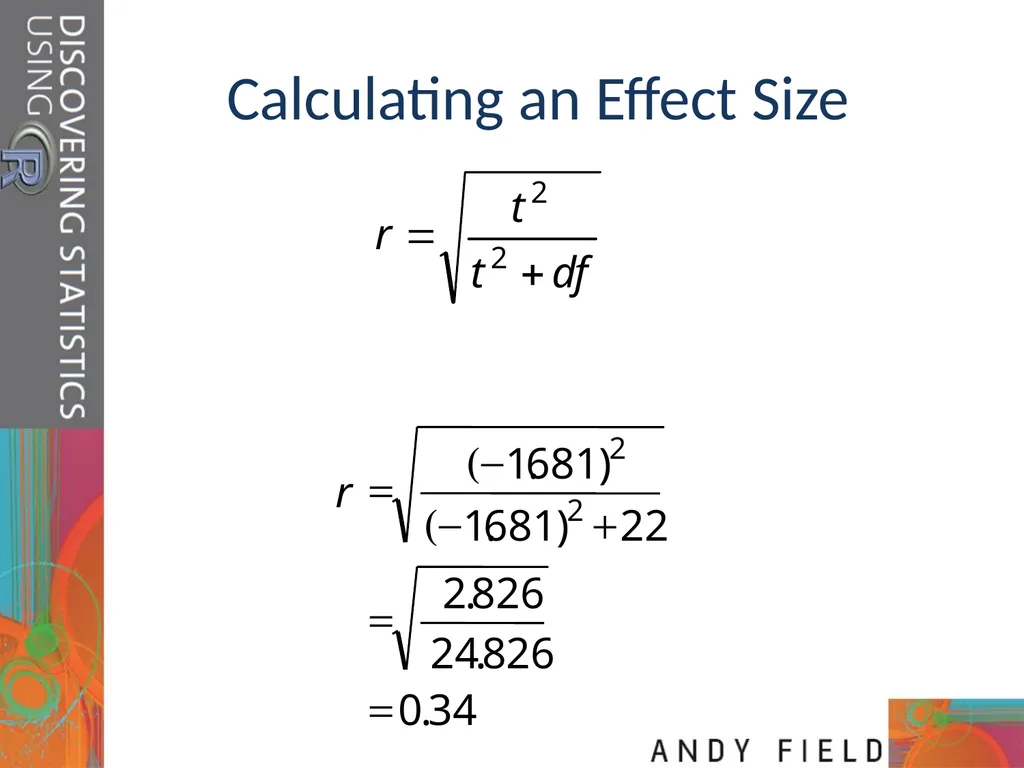 Comparing Two Means Prof. Andy Field Aims t-tests: - slide 17 of 32