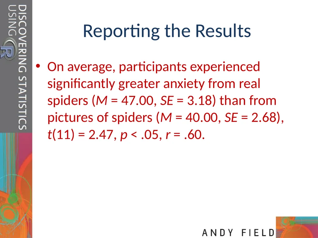 Comparing Two Means Prof. Andy Field Aims t-tests: - slide 25 of 32