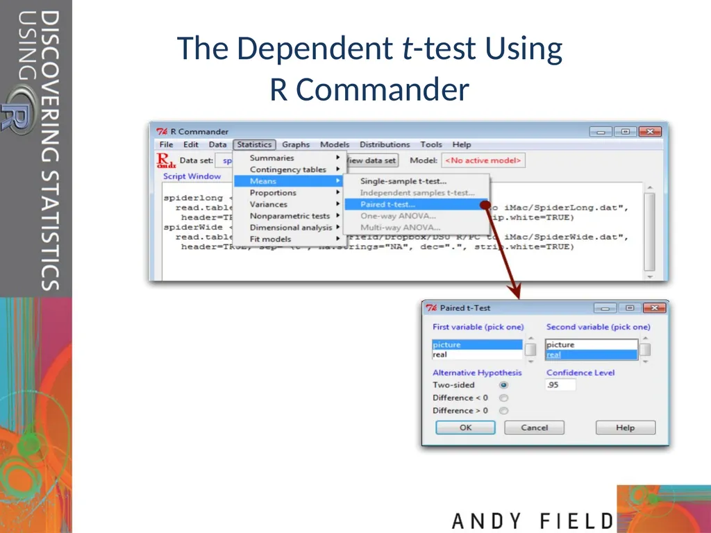 Comparing Two Means Prof. Andy Field Aims t-tests: - slide 21 of 32