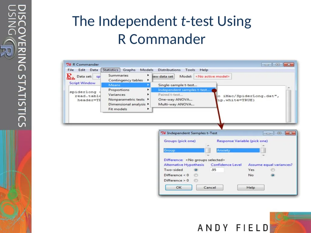 Comparing Two Means Prof. Andy Field Aims t-tests: - slide 14 of 32