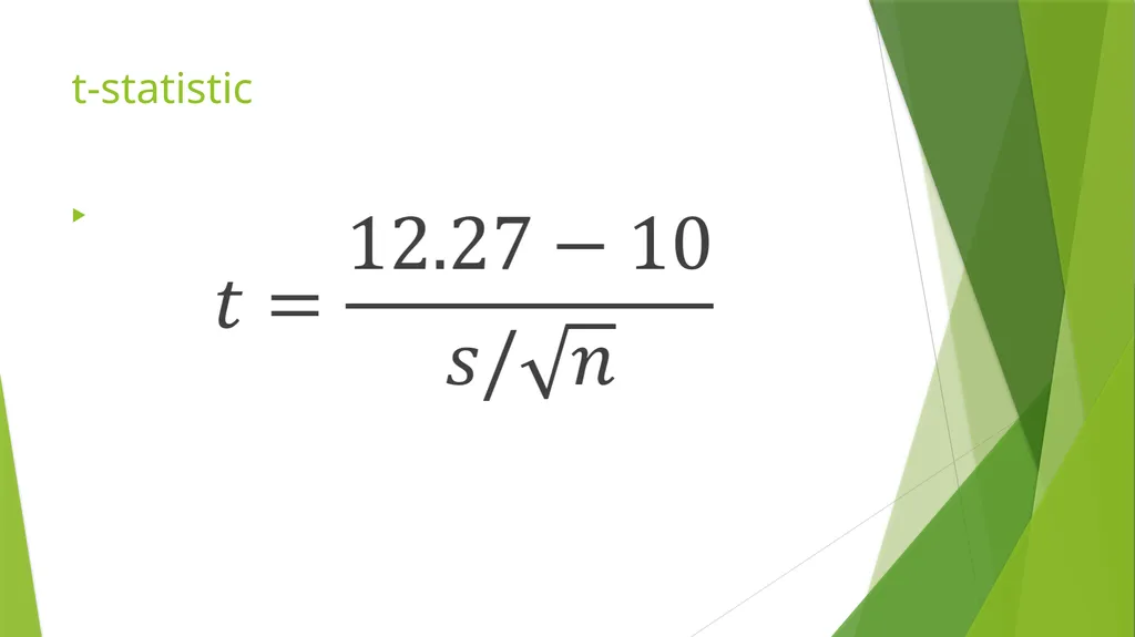 One Sample t-test ENV710 Elizabeth A. Albright, - slide 10 of 15