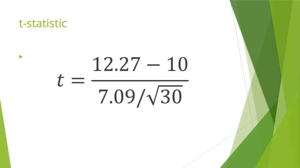 One Sample t-test ENV710 Elizabeth A. Albright, - slide 12 of 15