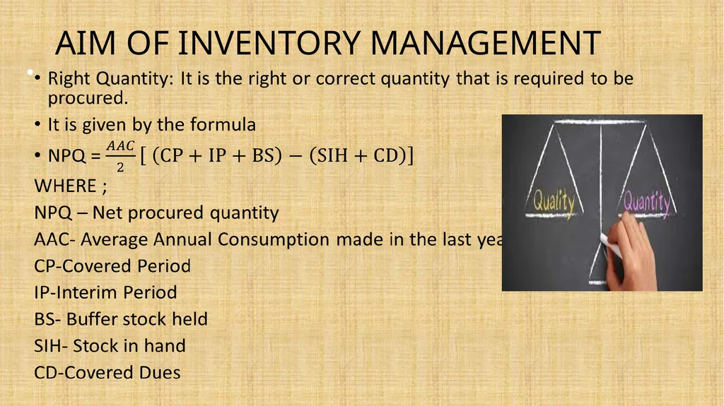 INVENTORY MANAGEMENT -AFA TRAINING IRIFM - slide 5 of 23