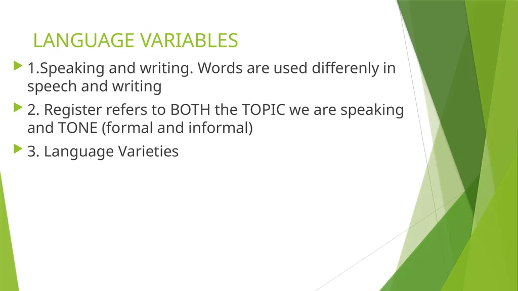 DESCRIBING LANGUAGE YANUARTI APSARI, M.Pd MEANING - slide 10 of 20