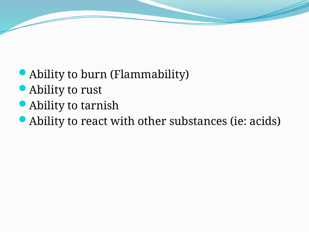 Describing Matter What is Chemistry? The study of - slide 18 of 18