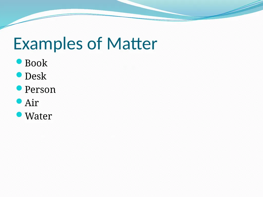 Describing Matter What is Chemistry? The study of - slide 13 of 18