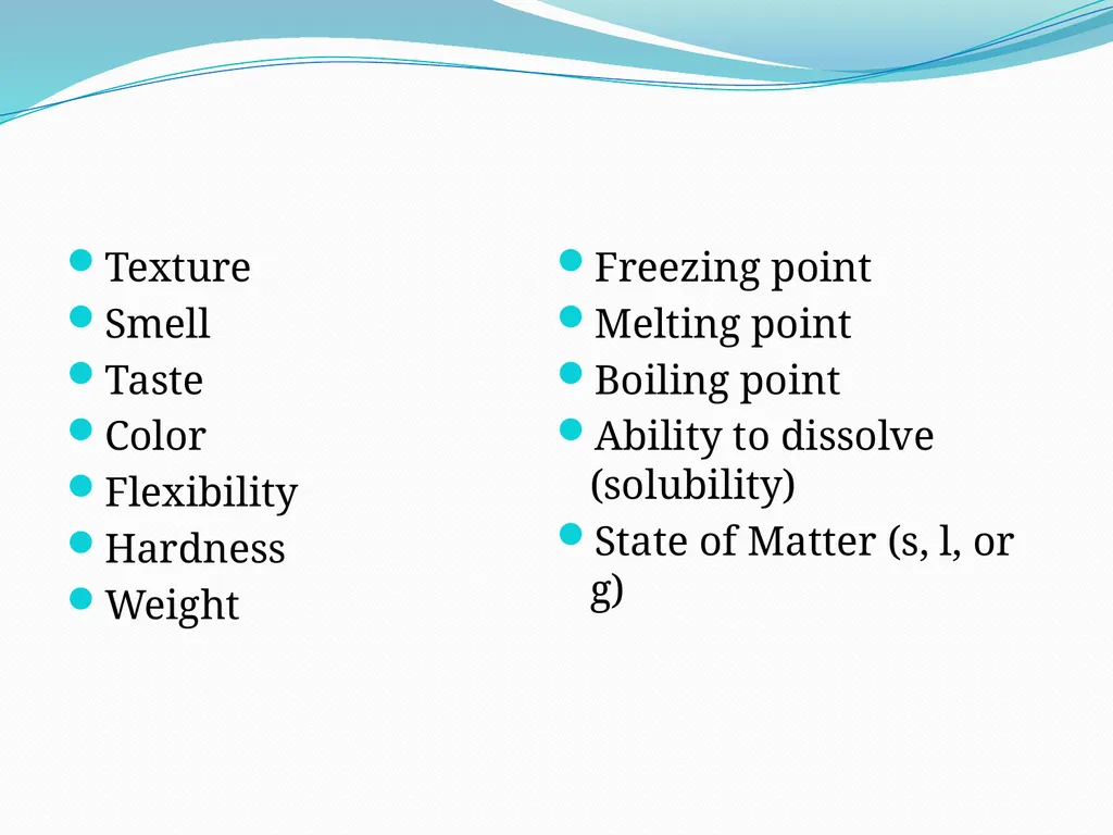 Describing Matter What is Chemistry? The study of - slide 16 of 18