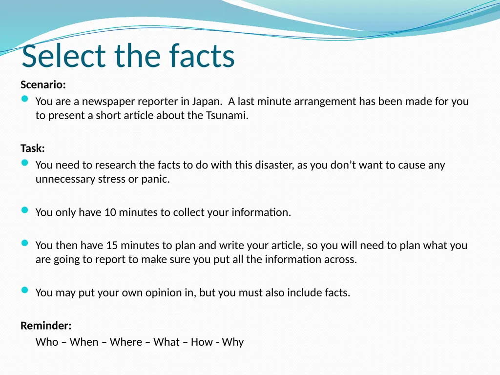Fact or Opinion Curriculum links This PPT, and the - slide 10 of 12