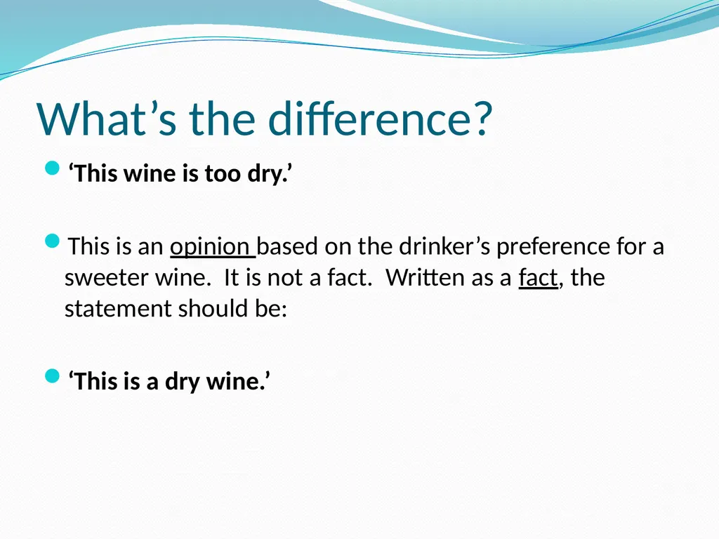 Fact or Opinion Curriculum links This PPT, and the - slide 6 of 12