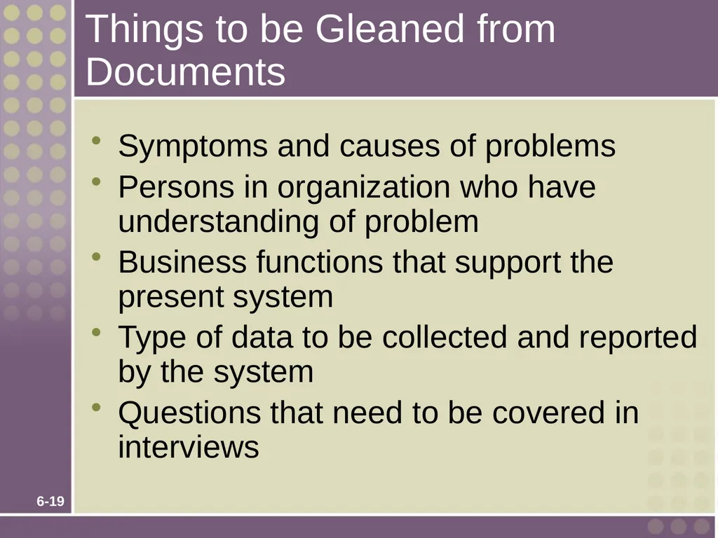 Chapter 6 Fact-Finding Techniques for Requirements - slide 19 of 50