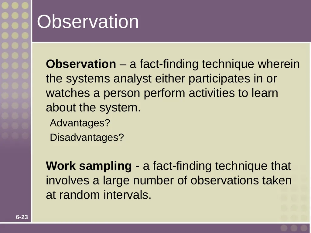 Chapter 6 Fact-Finding Techniques for Requirements - slide 23 of 50