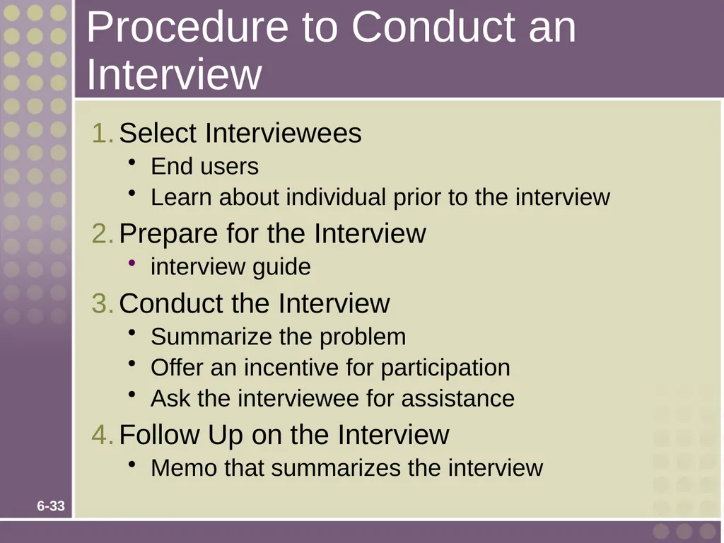 Chapter 6 Fact-Finding Techniques for Requirements - slide 33 of 50