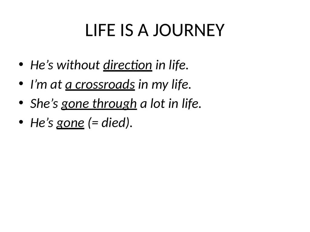 The conceptual metaphor theory Basic concepts and - slide 13 of 46