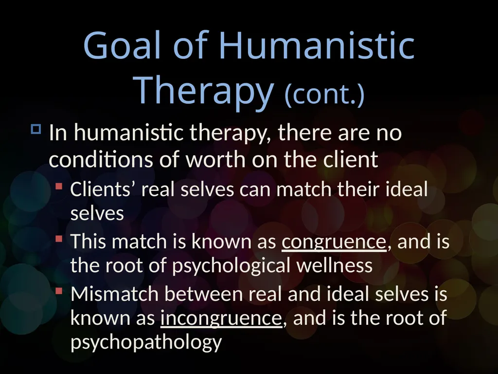 Chapter 13 Humanistic Psychotherapy Humanism Carl - slide 5 of 15