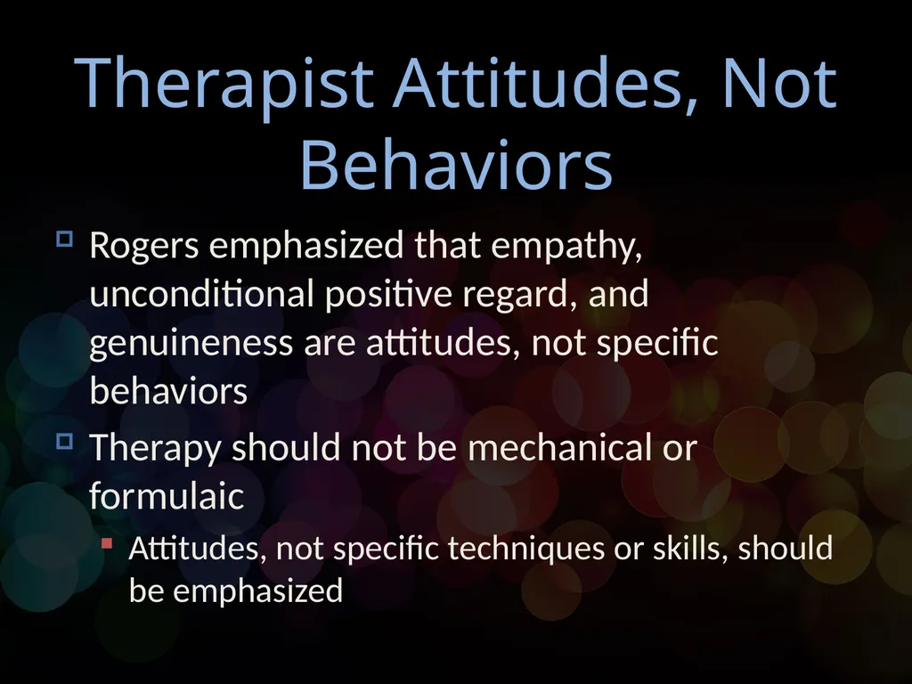 Chapter 13 Humanistic Psychotherapy Humanism Carl - slide 8 of 15