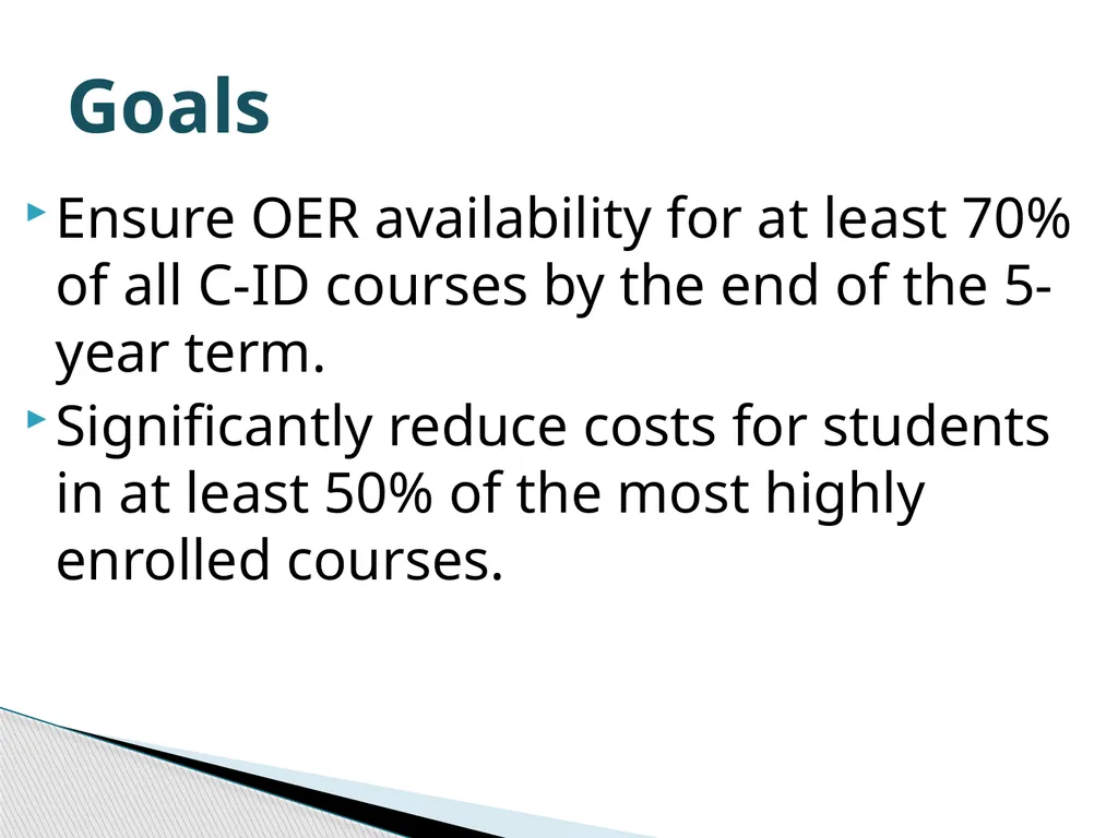 Zero and Low-Cost Materials Dolores Davison, ASCCC - slide 18 of 34