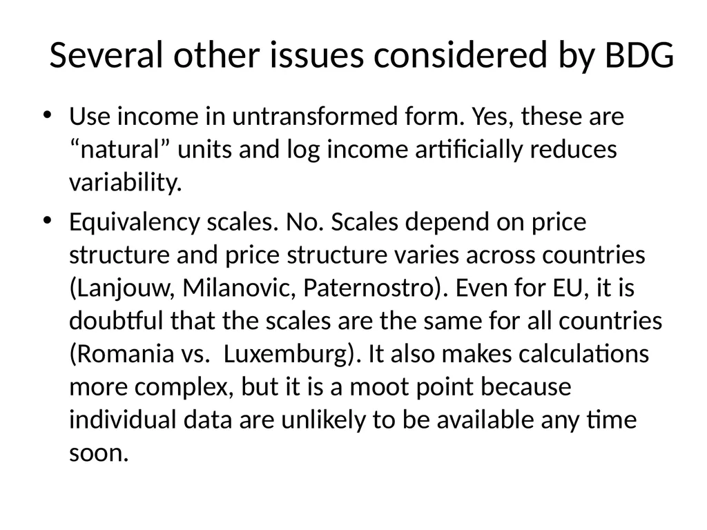 Comment on Bosssert, D’Ambrosio & Grenier paper - slide 9 of 11