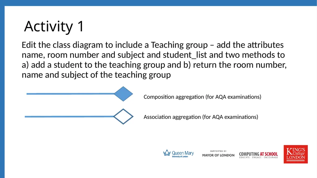 Session 4 Class Diagrams, Composition and - slide 11 of 15