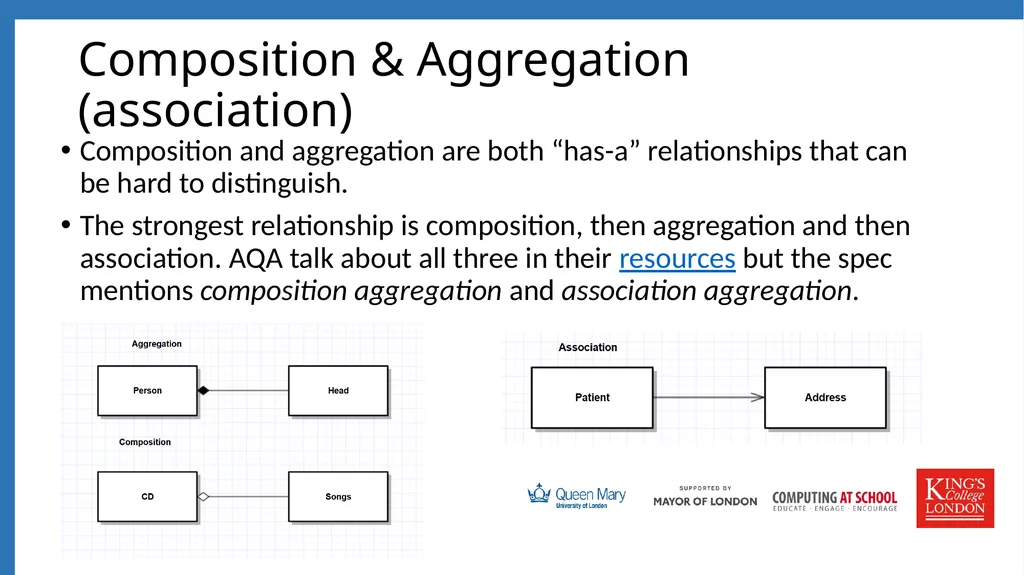 Session 4 Class Diagrams, Composition and - slide 10 of 15
