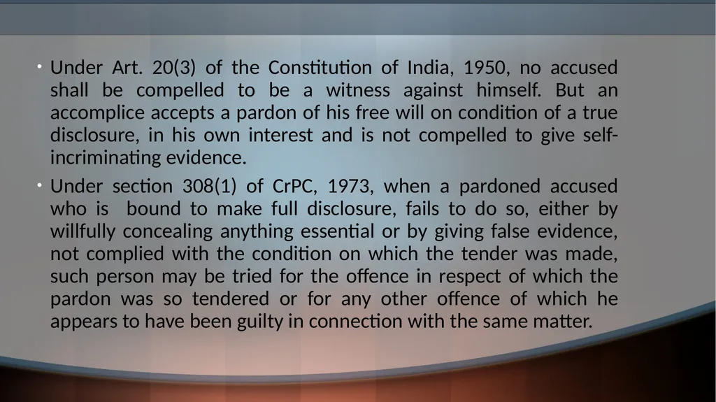 ACCOMPLICE EVIDENCE © Sumiti Ahuja, Assistant - slide 9 of 13