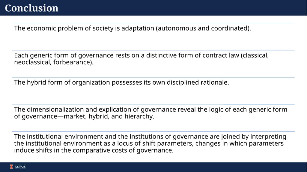 Comparative Economic Organization: The Analysis of - slide 15 of 15