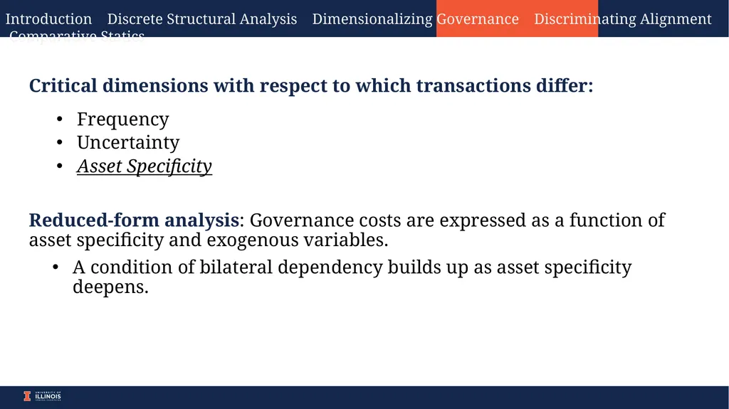 Comparative Economic Organization: The Analysis of - slide 10 of 15