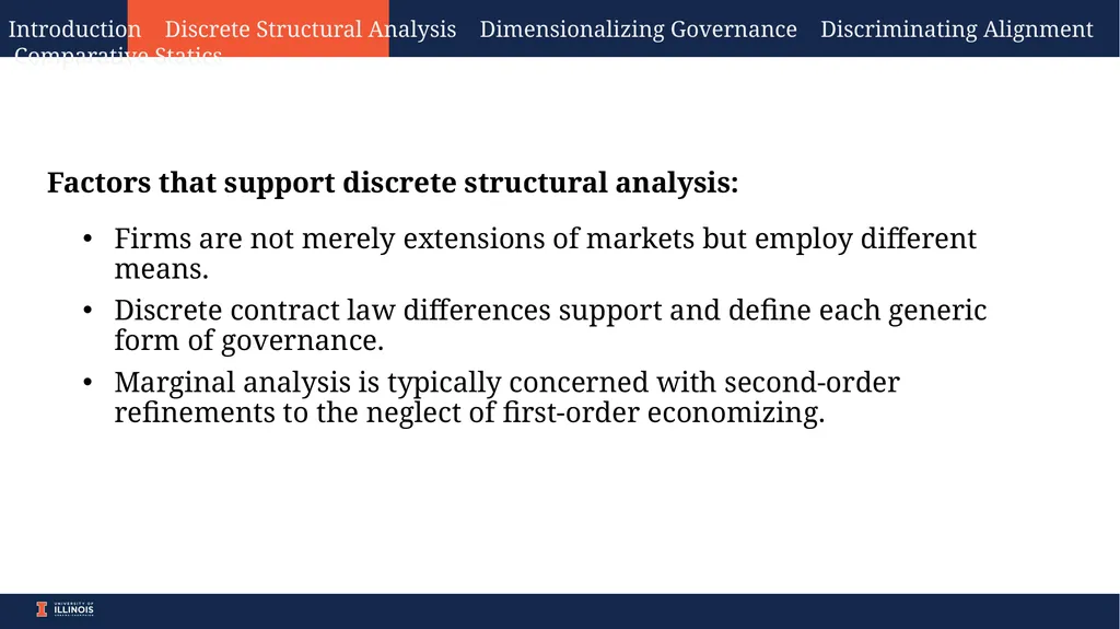 Comparative Economic Organization: The Analysis of - slide 4 of 15