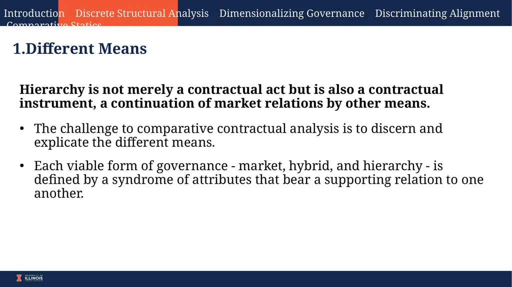 Comparative Economic Organization: The Analysis of - slide 5 of 15