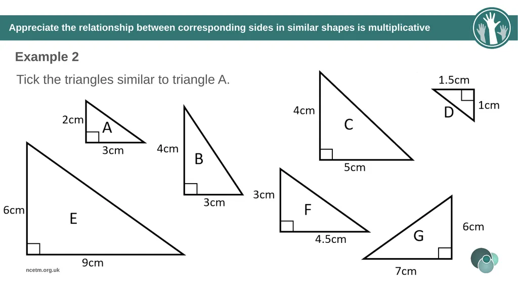 Similar Shapes (From 6.1 Geometrical properties) - slide 17 of 38