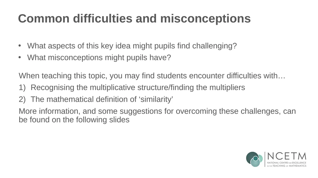 Similar Shapes (From 6.1 Geometrical properties) - slide 12 of 38
