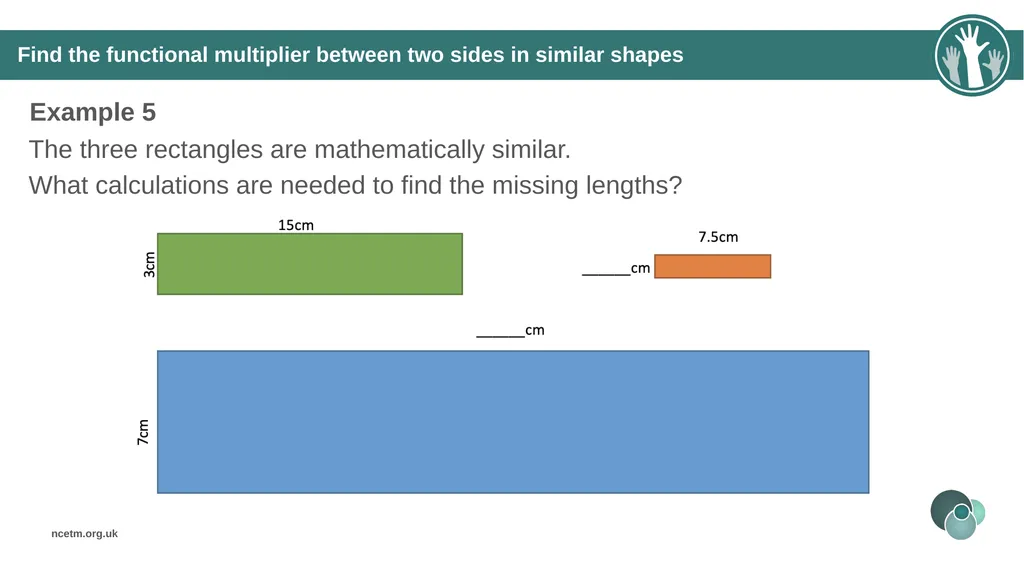 Similar Shapes (From 6.1 Geometrical properties) - slide 23 of 38