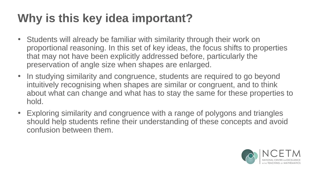 Similar Shapes (From 6.1 Geometrical properties) - slide 7 of 38