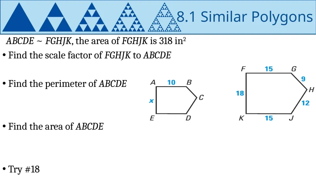 Similarity Geometry Chapter 8 This Slideshow was - slide 10 of 24