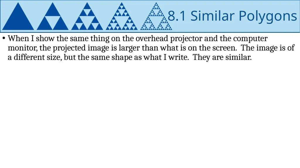 Similarity Geometry Chapter 8 This Slideshow was - slide 4 of 24
