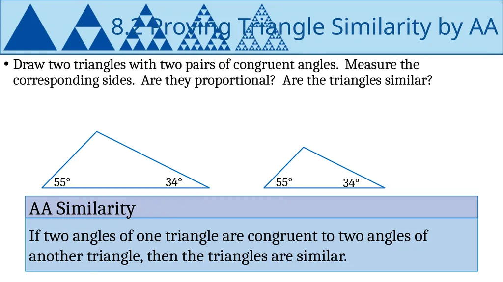 Similarity Geometry Chapter 8 This Slideshow was - slide 12 of 24