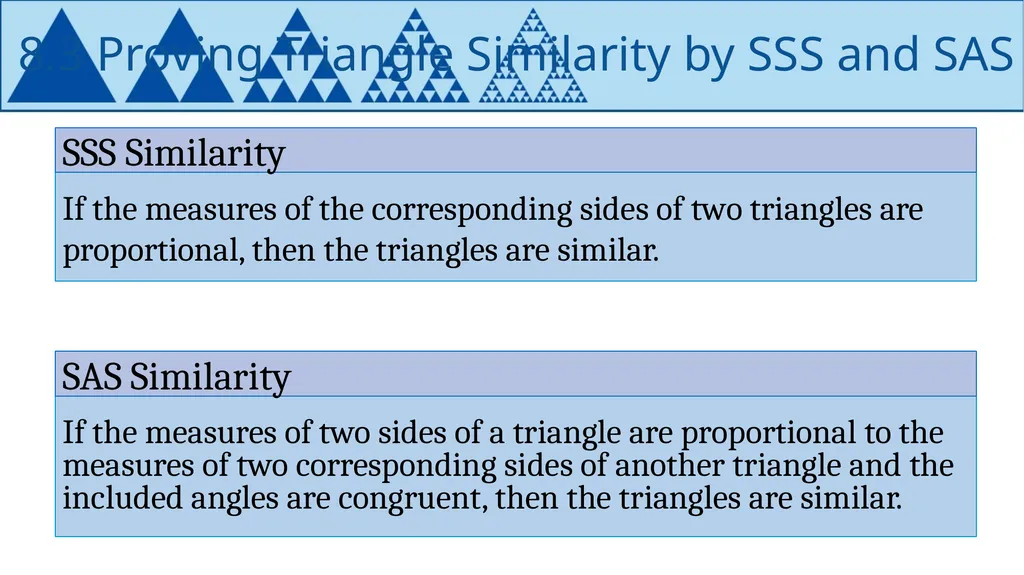 Similarity Geometry Chapter 8 This Slideshow was - slide 17 of 24