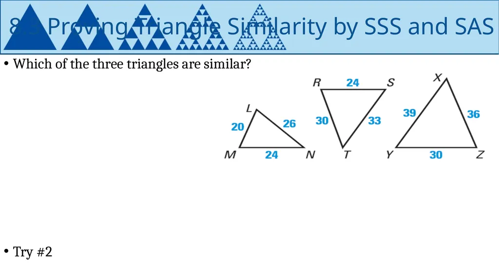 Similarity Geometry Chapter 8 This Slideshow was - slide 18 of 24