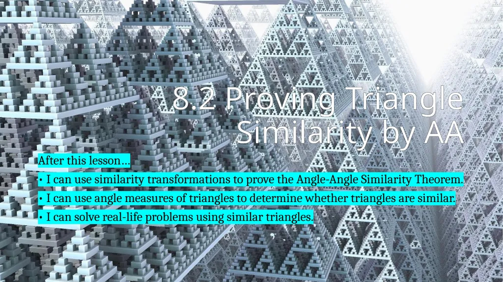 Similarity Geometry Chapter 8 This Slideshow was - slide 11 of 24