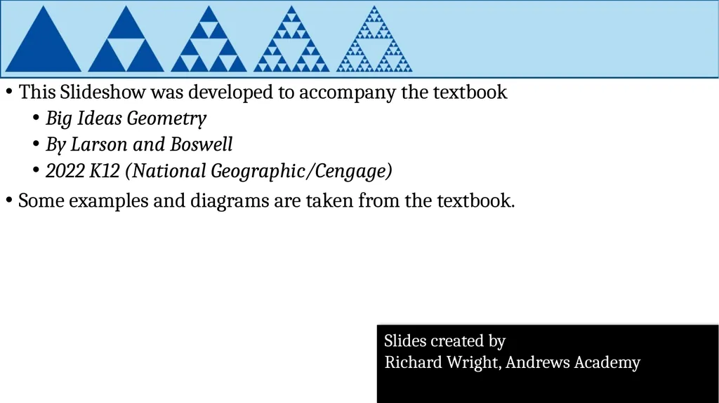 Similarity Geometry Chapter 8 This Slideshow was - slide 2 of 24
