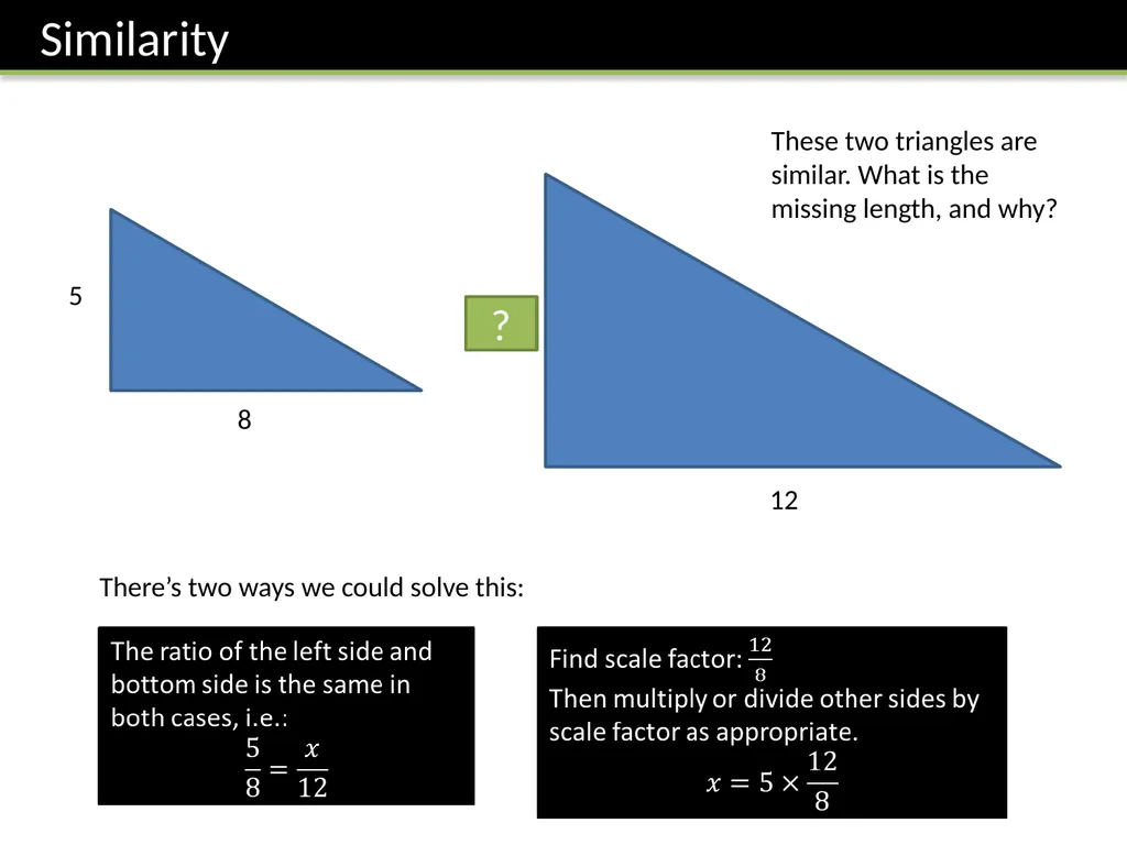 GCSE Similarity Dr J Frost - slide 4 of 20