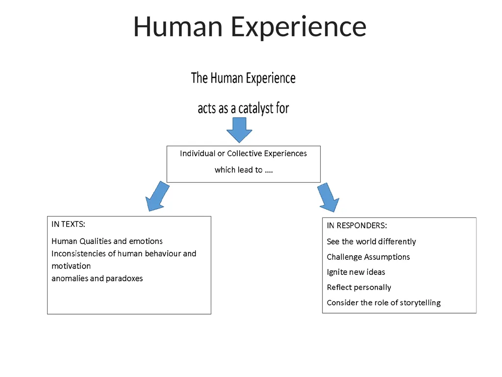 Texts and Human Experiences The Rubric In this - slide 6 of 12