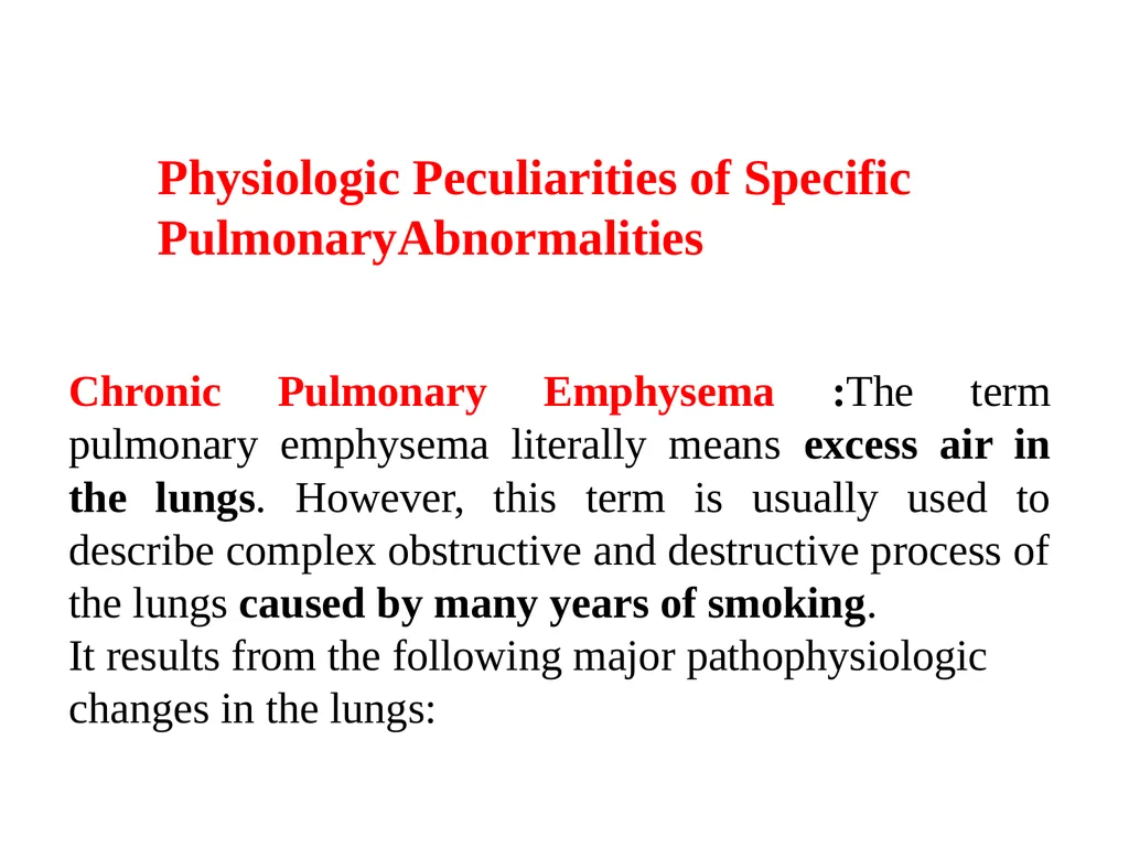 Physiologic Peculiarities of Specific - slide 1 of 12