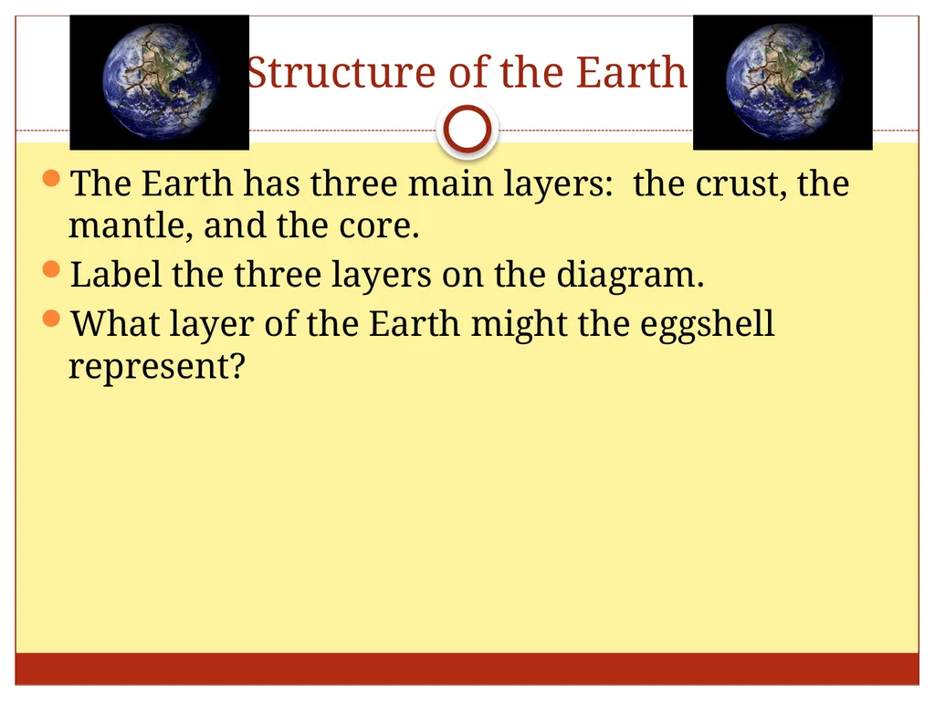 Billion Structure of the Earth Engage/Explore Spin - slide 3 of 14