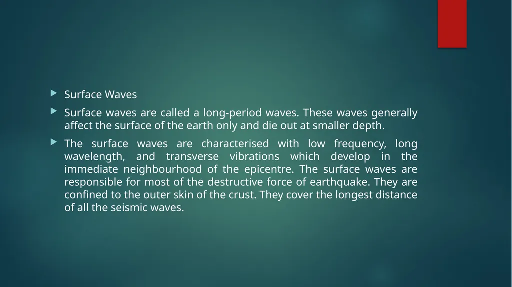 Internal Structure of Earth based on Seismic - slide 9 of 10