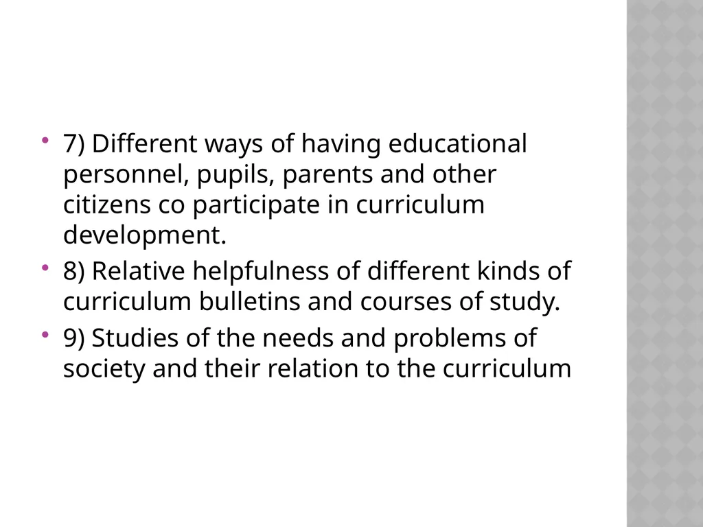 Curriculum Scope Paper-09 Unit-I Curriculum is - slide 6 of 11