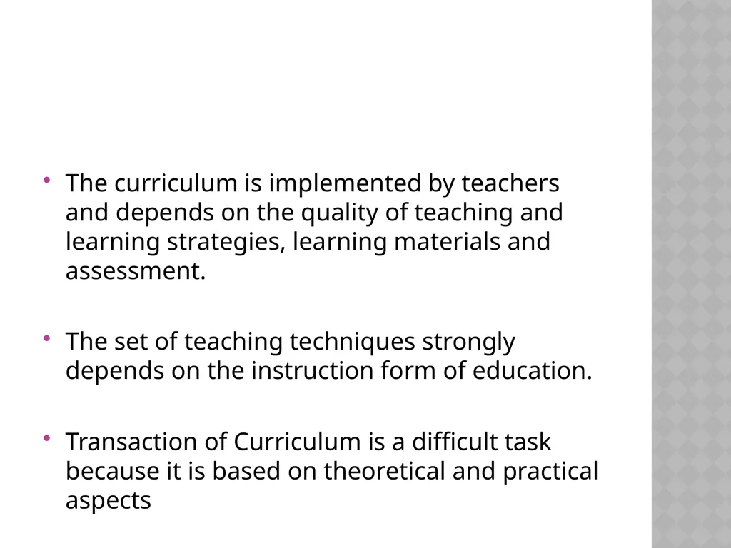 Curriculum Scope Paper-09 Unit-I Curriculum is - slide 9 of 11