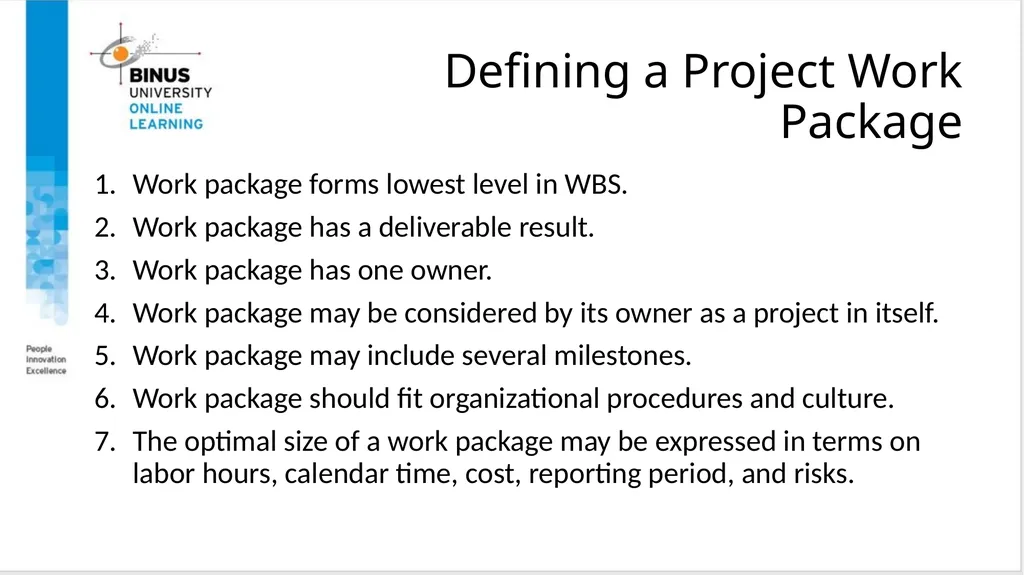 Project Management Scope Management Topic 6 - slide 23 of 34