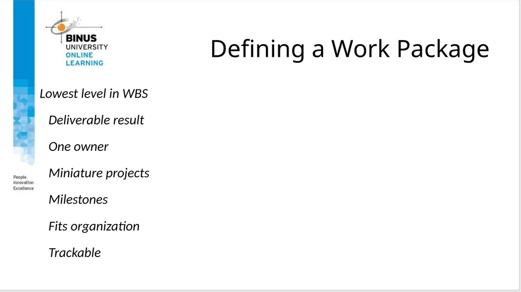 Project Management Scope Management Topic 6 - slide 16 of 34