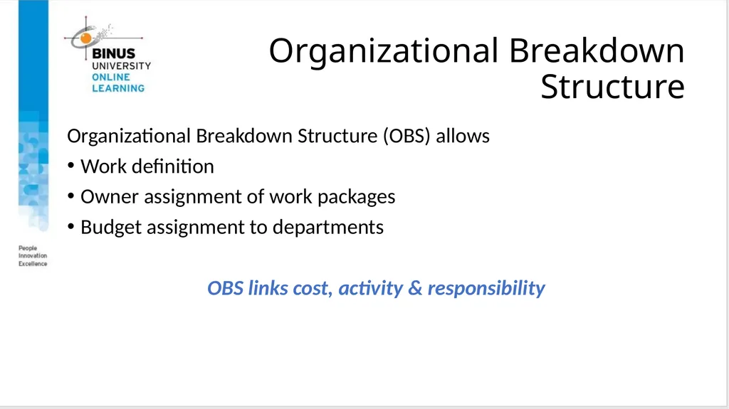 Project Management Scope Management Topic 6 - slide 19 of 34