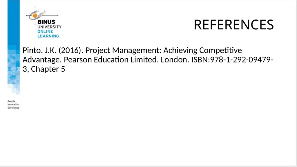 Project Management Scope Management Topic 6 - slide 33 of 34